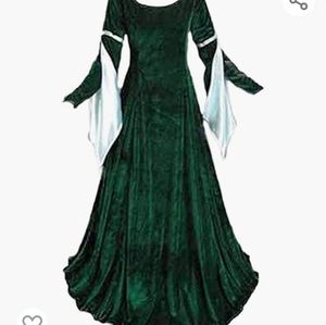 Green Celtic dress